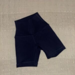 Aritzia TNA Dark Blue Bike Shorts